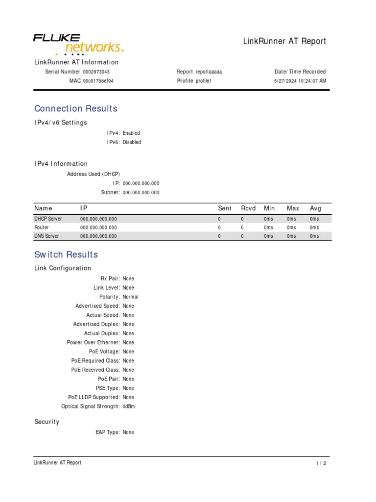 Report | PDF | Ip Address | Internet Protocols