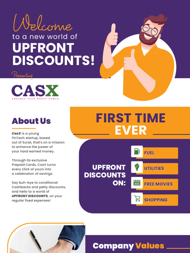 CasX: Upfront Discounts Revolution | PDF | Credit Card | Loyalty Program