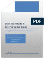 Domestic Trade &amp; International Trade