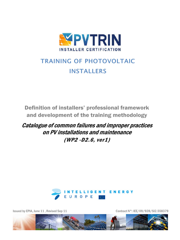 PV Installer Training and Best Practices | PDF | Photovoltaics ...
