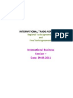 Regional Trade Agreements and Free Trade Agreements