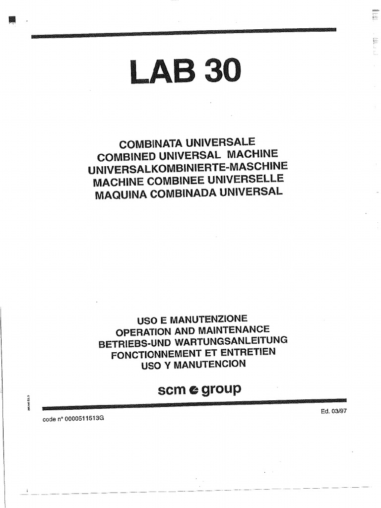 Mini Max Lab 30 Combination Woodworking Machine | PDF