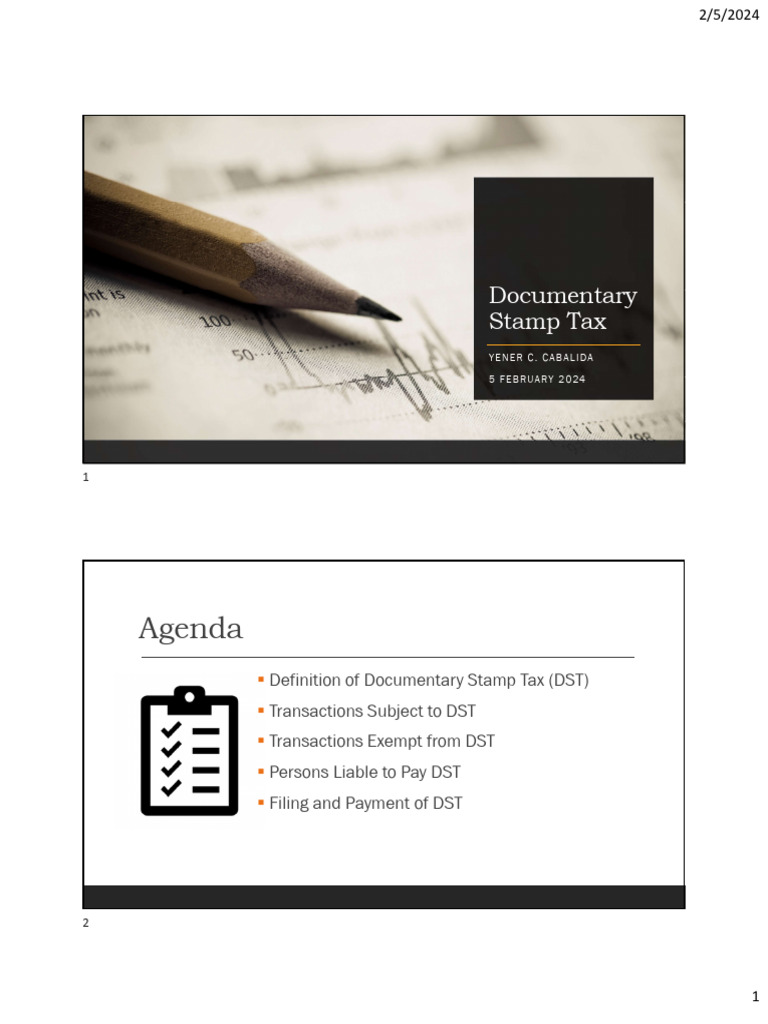 Documentary Stamp Tax | PDF | Taxes | Derivative (Finance)