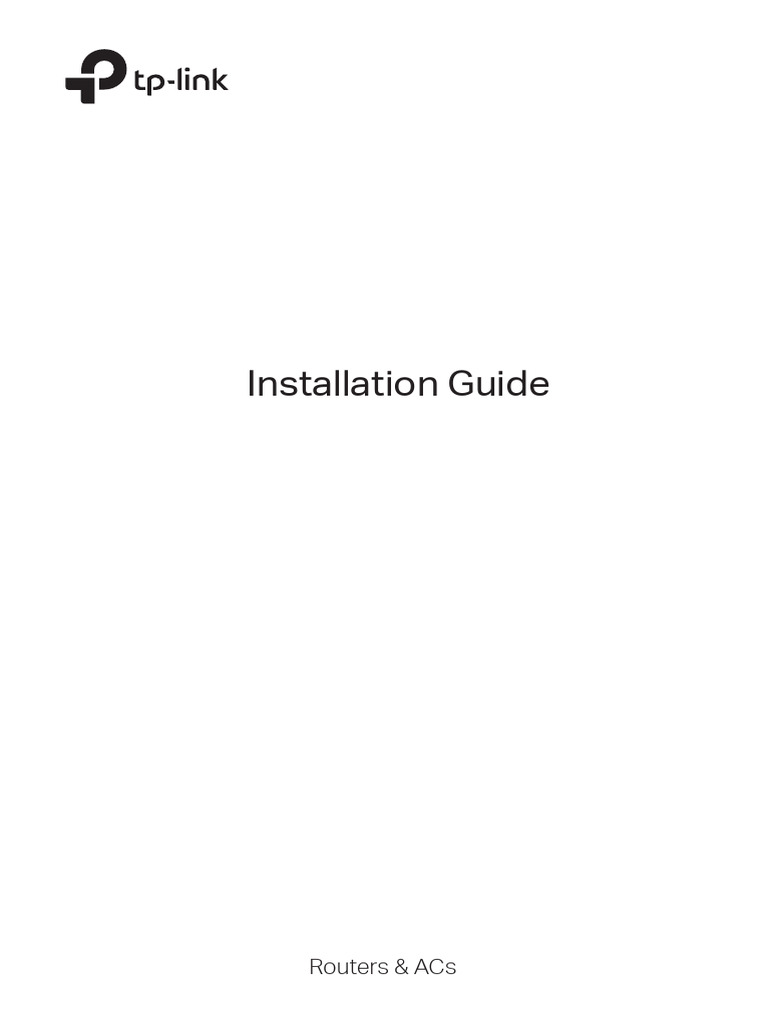 Routers & ACs (EU2-12Languages) - Installation Guide | PDF