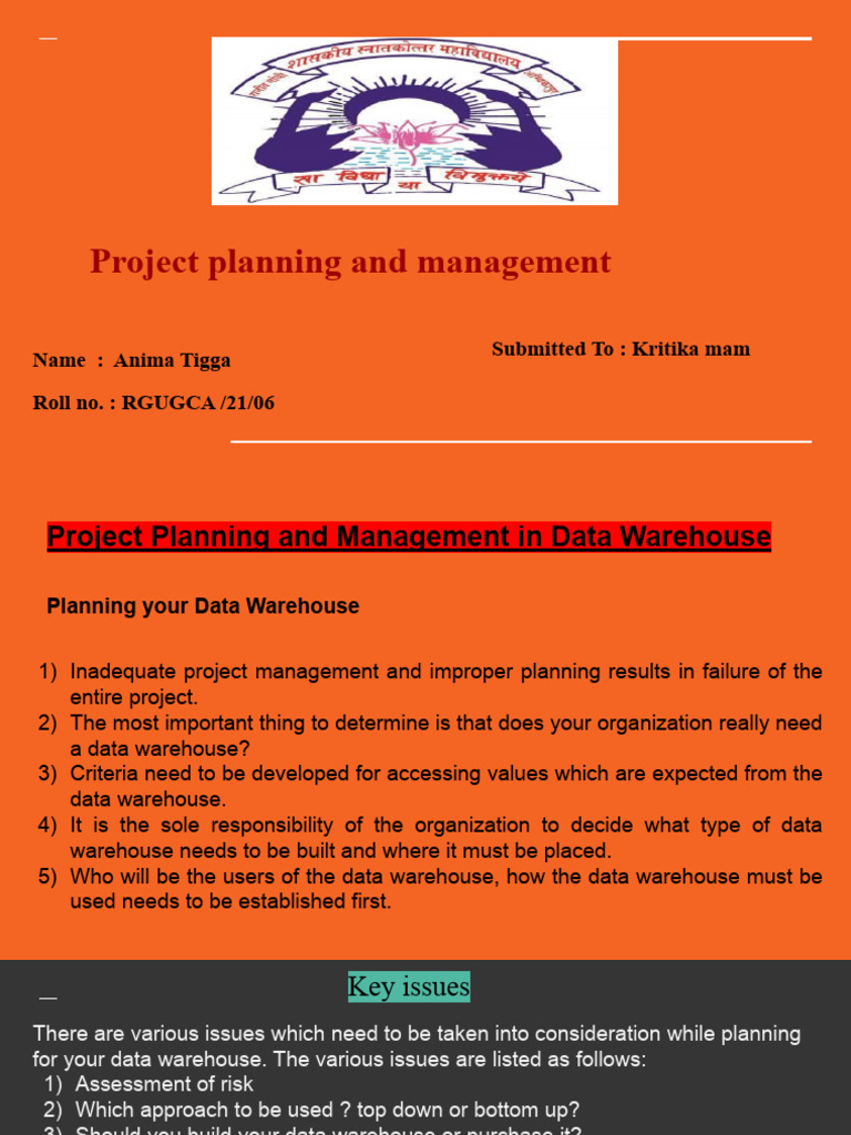 Data Warehouse Project Management Guide | PDF | Project Management ...