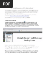 Adding PDF Comments