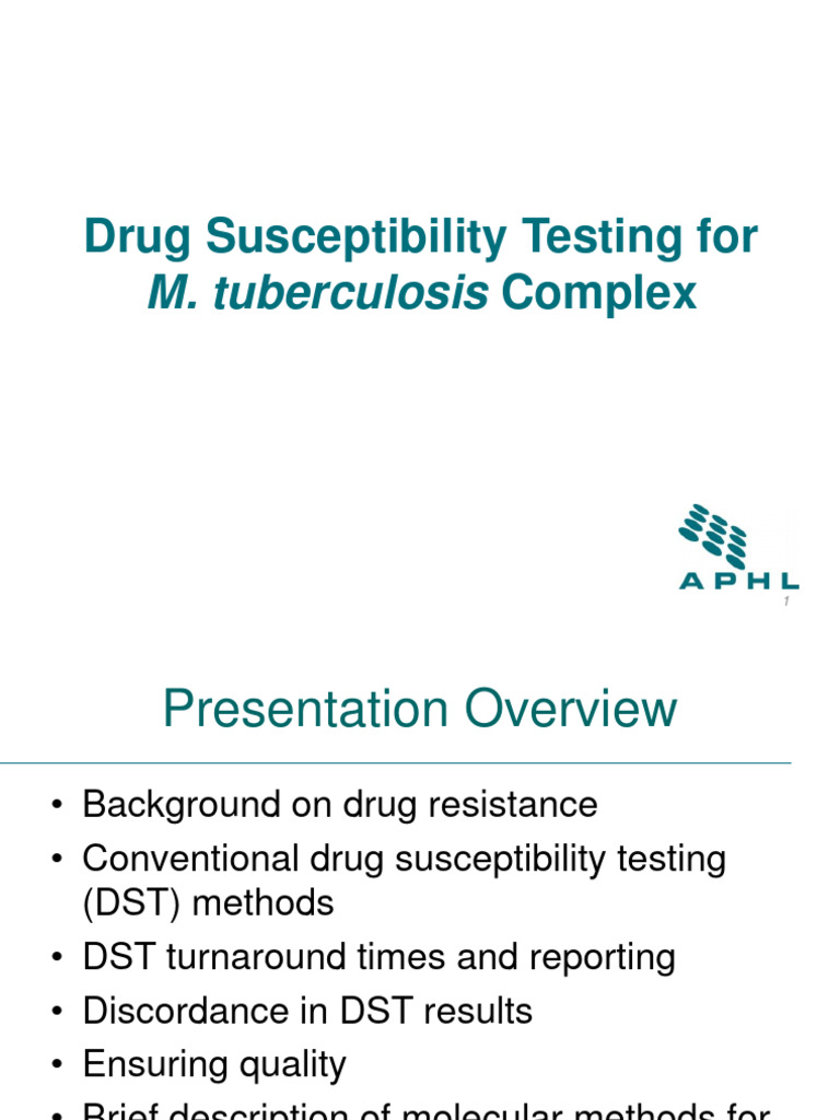 Drug Susceptibility Testing for TB | PDF | Tuberculosis | Microbiology