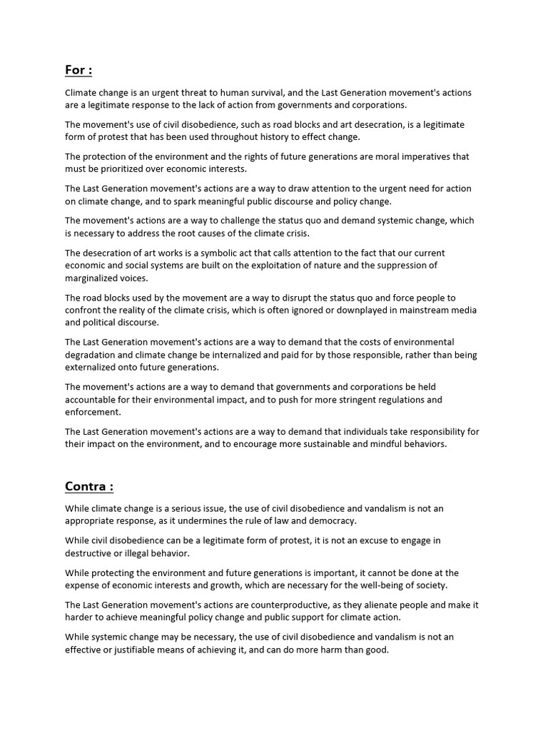 Climate Protest: Debate on Tactics | PDF | Civil Disobedience | Climate ...