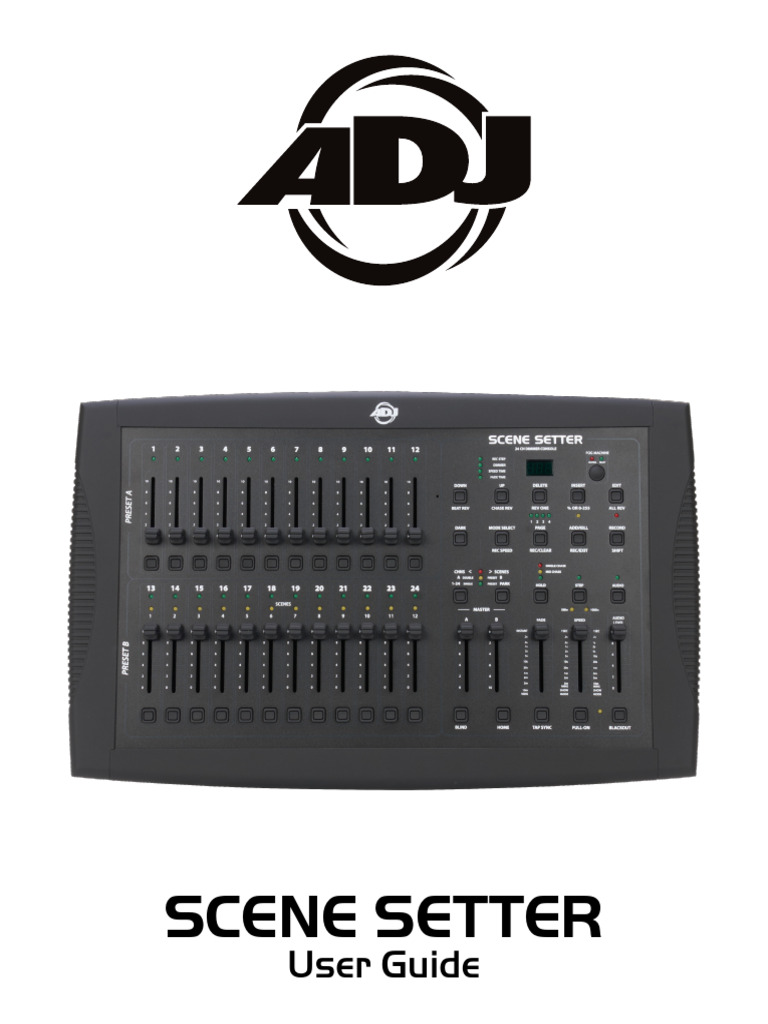 Adj Scene Setter - User Manual | PDF | Implied Warranty | Flash Memory