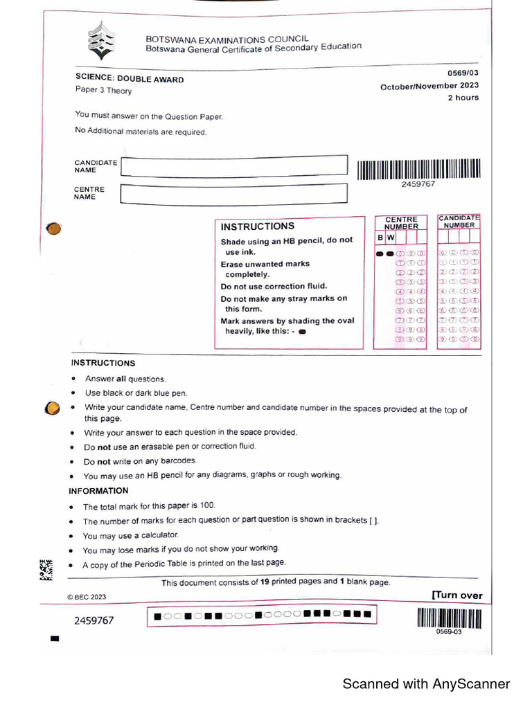 Bgcse pp3 sda 2023 question paper pdf