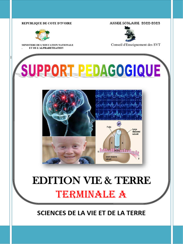 Support Pédagogique SVT Terminale A 2023 | PDF | Évolution | Protéines