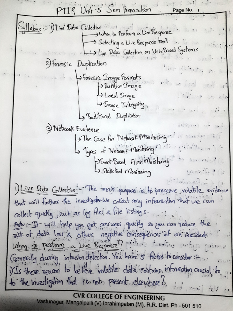 Ptir Unit-5 Sem Notes | PDF