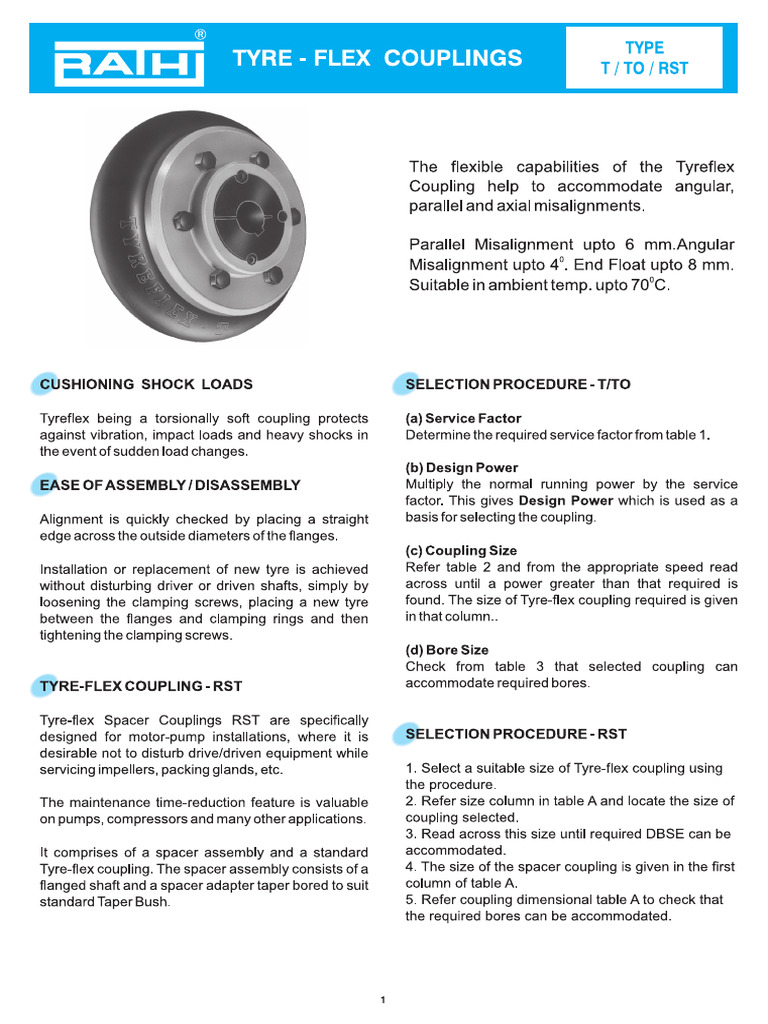 Tyre Coupling Rathi make PDF