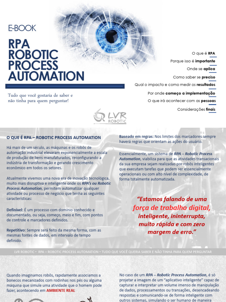 RPA: Guia Completo para Empresas | PDF | Automação | Inovação