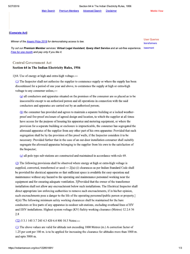 section-64-in-the-indian-electricity-rules-1956-pdf