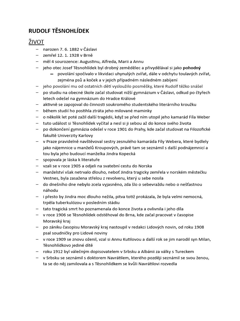 Rudolf Těsnohlídek PDF