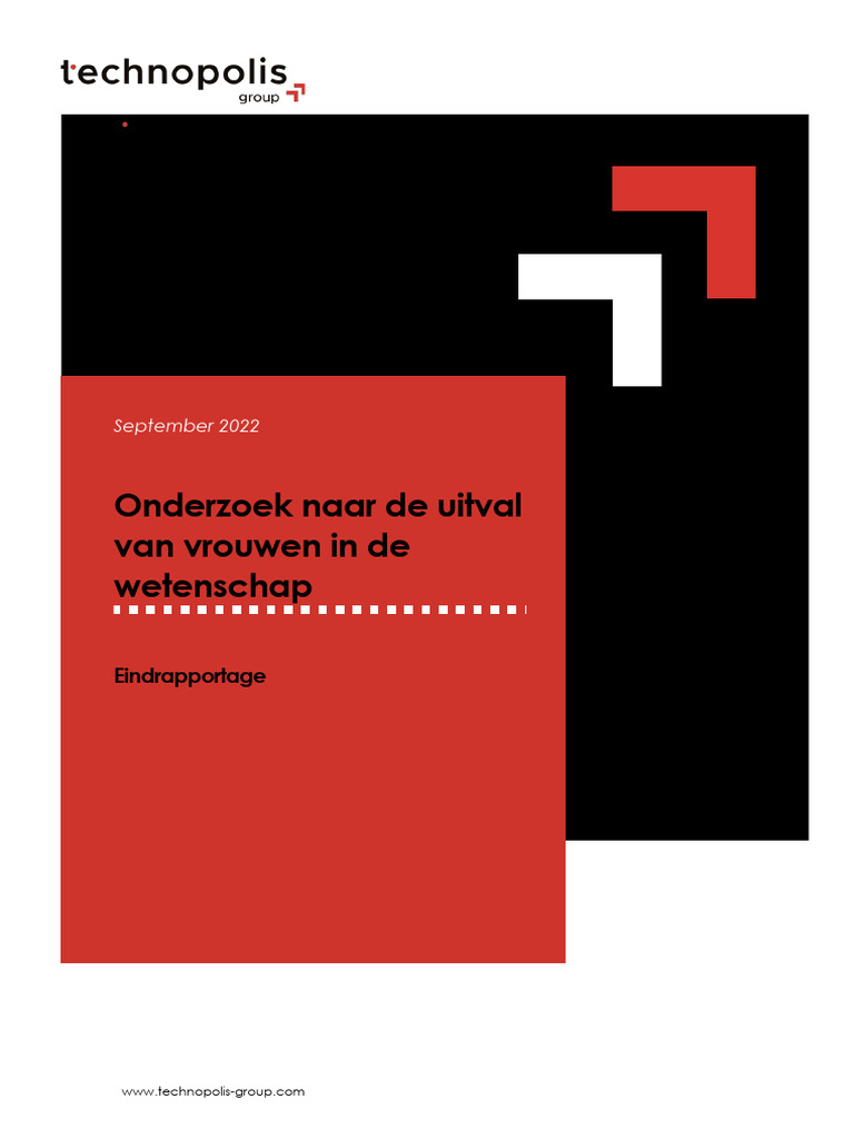 Eindrapportage Onderzoek Naar de Uitval Van Vrouwen in de Wetenschap | PDF