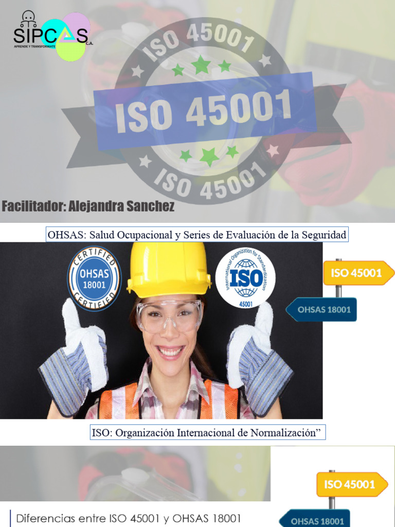 Presentación Iso 45001 Clase Sabado | PDF | Planificación ...