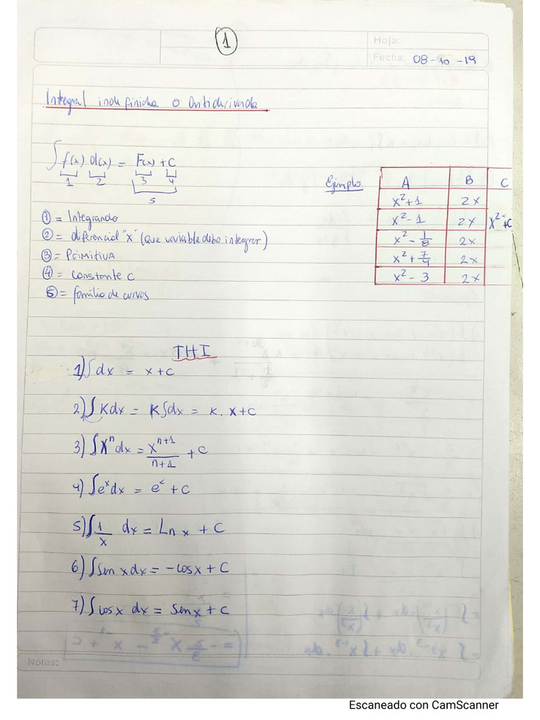 Matemática Integrales | PDF