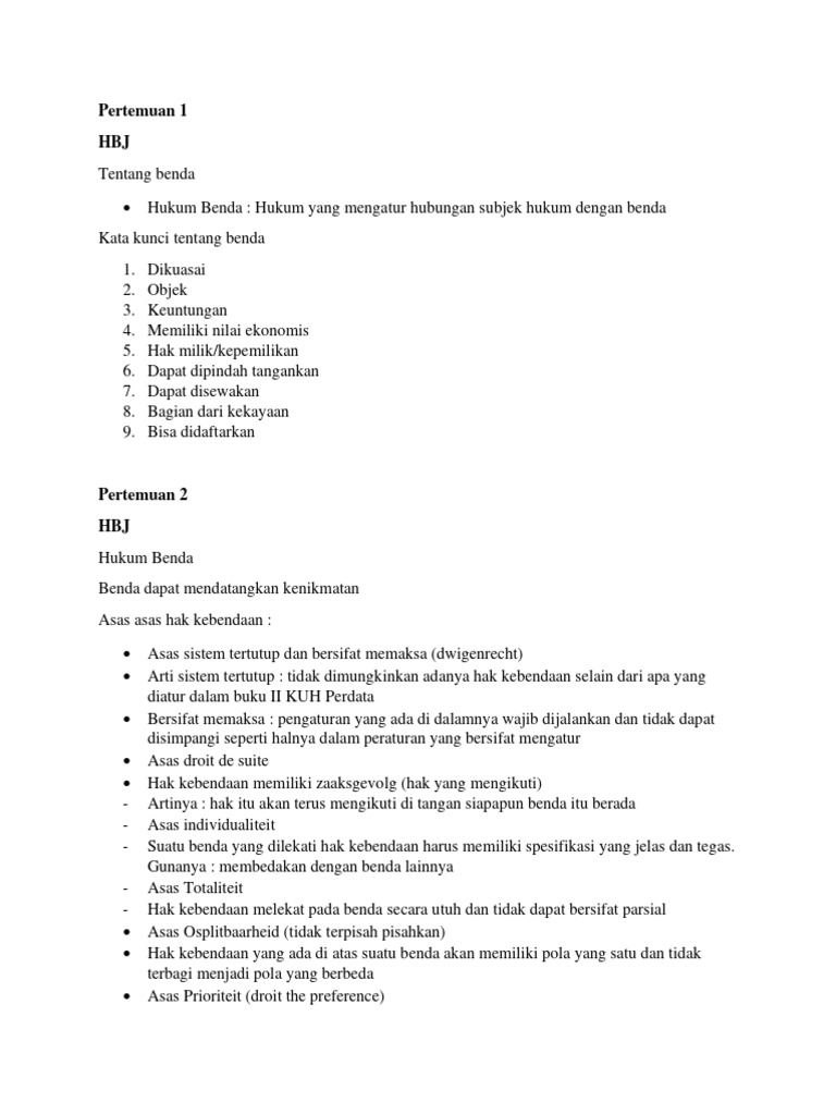 Materi HBJ | PDF | Ilmu Sosial | Hukum