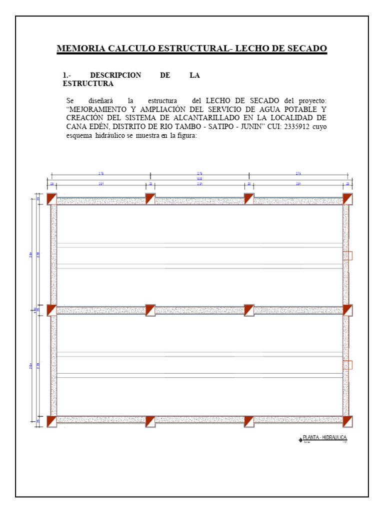 Cálculo Estructural Lecho de Secado | PDF | Hormigón | Ingeniería ...