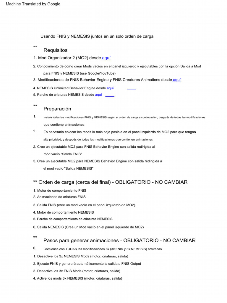 Using FNIS and NEMESIS Together Es | PDF | Software