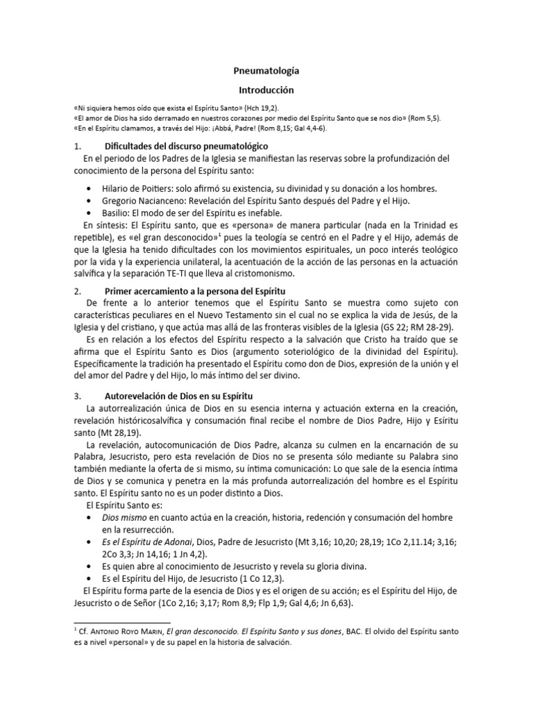 Pneumatolog a para seminaristas descargar gratis pdf esp ritu santo