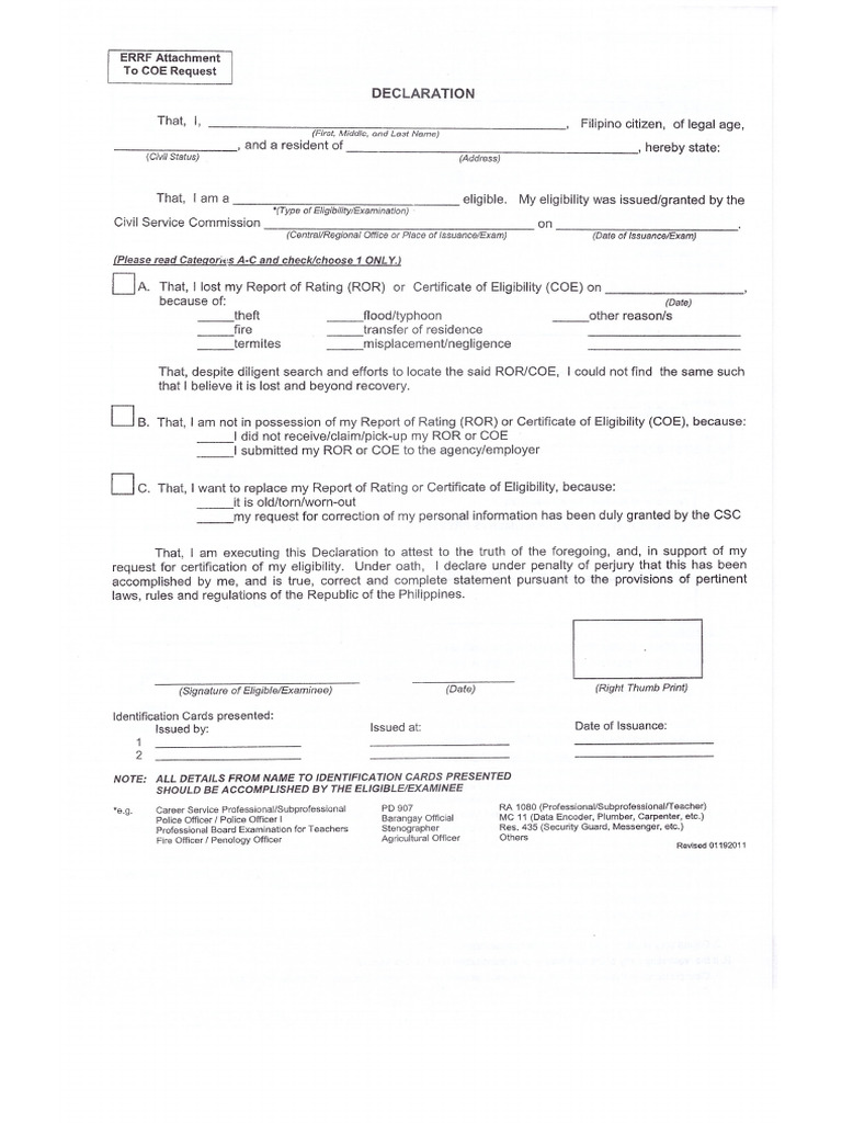 DECLARATION FORM | PDF