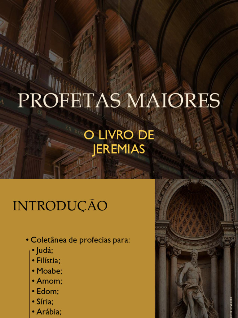 Profetas Maiores Jeremias Pdf Jeremias Profeta