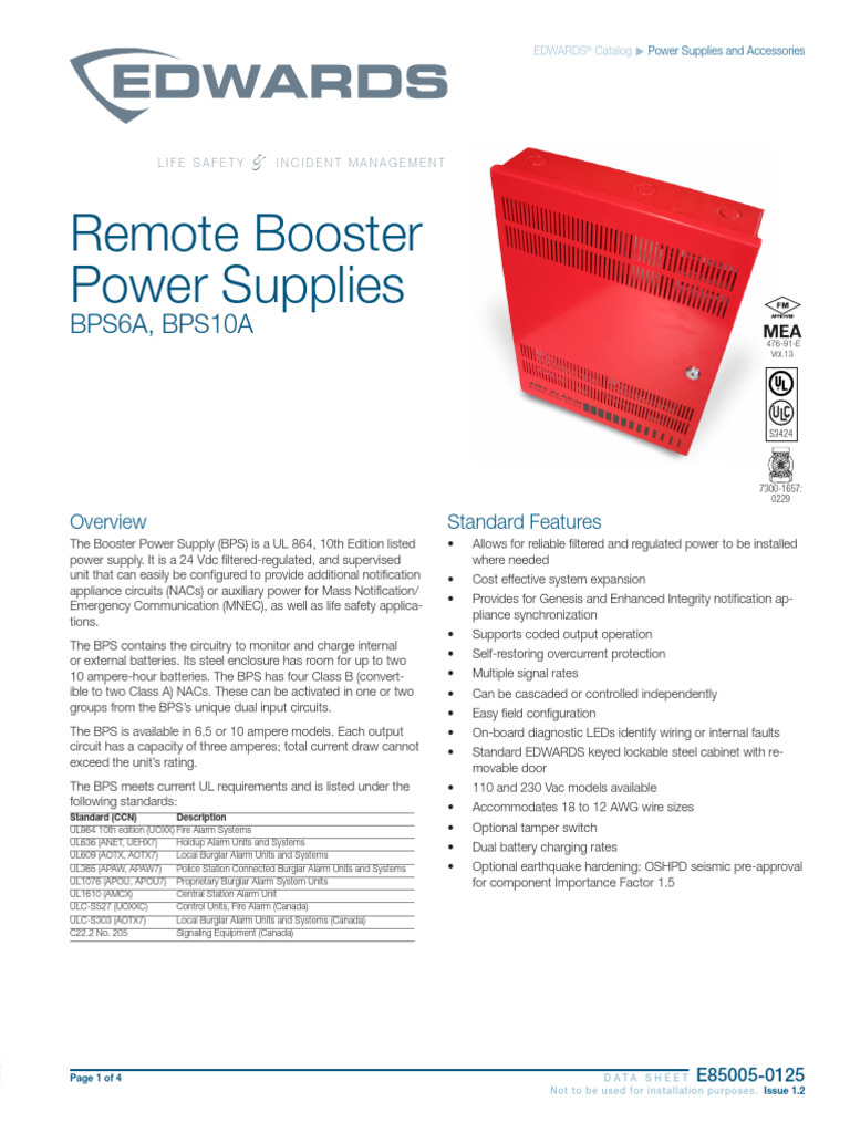 E85005-0125 - Remote Booster Power Supplies | PDF | Power Supply ...