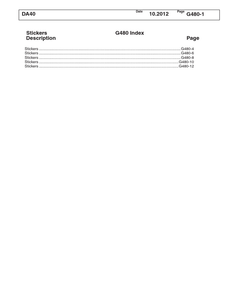 G480 - Sticker | PDF | Vehicles | Motor Vehicle