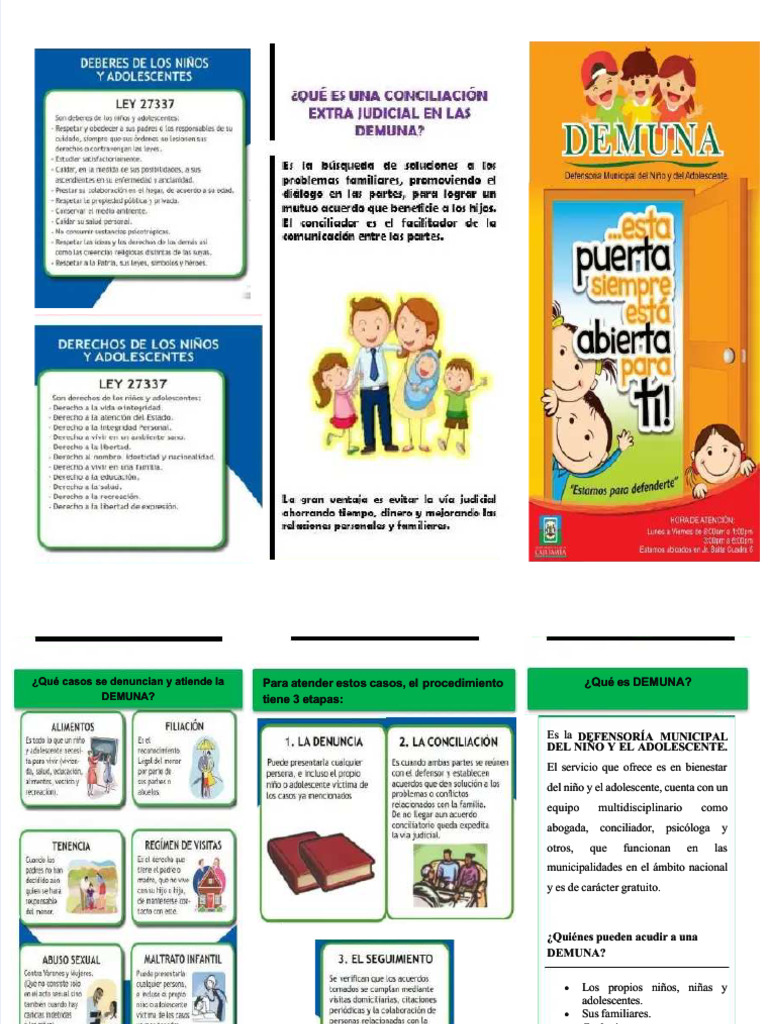 PDF Triptico Demuna Compress | PDF | Justicia | Crimen y violencia
