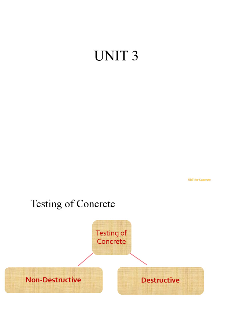 Concrete Testing: NDT & Destructive Methods | PDF | Concrete ...
