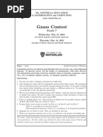 Pascal Contest 2025 Guidelines | PDF | Area | Mathematics
