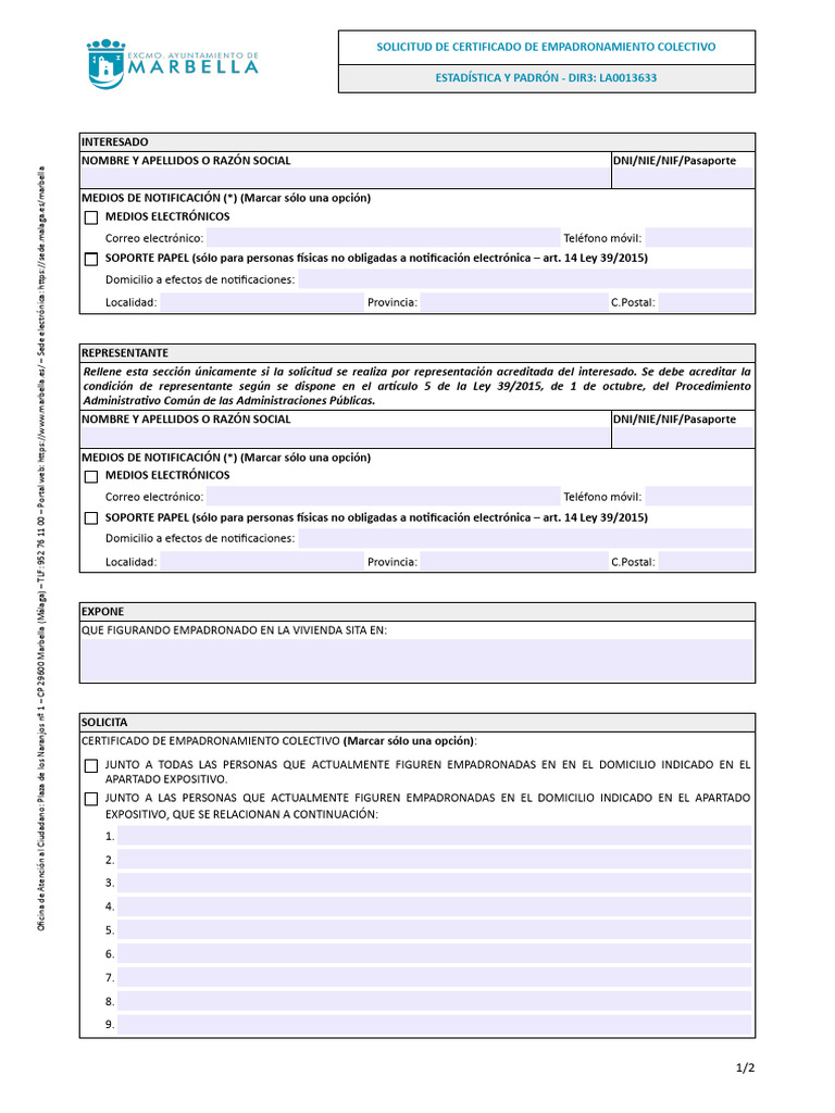 Solicitar Certificado De Empadronamiento ⚡️ Figueres – GSLMWU