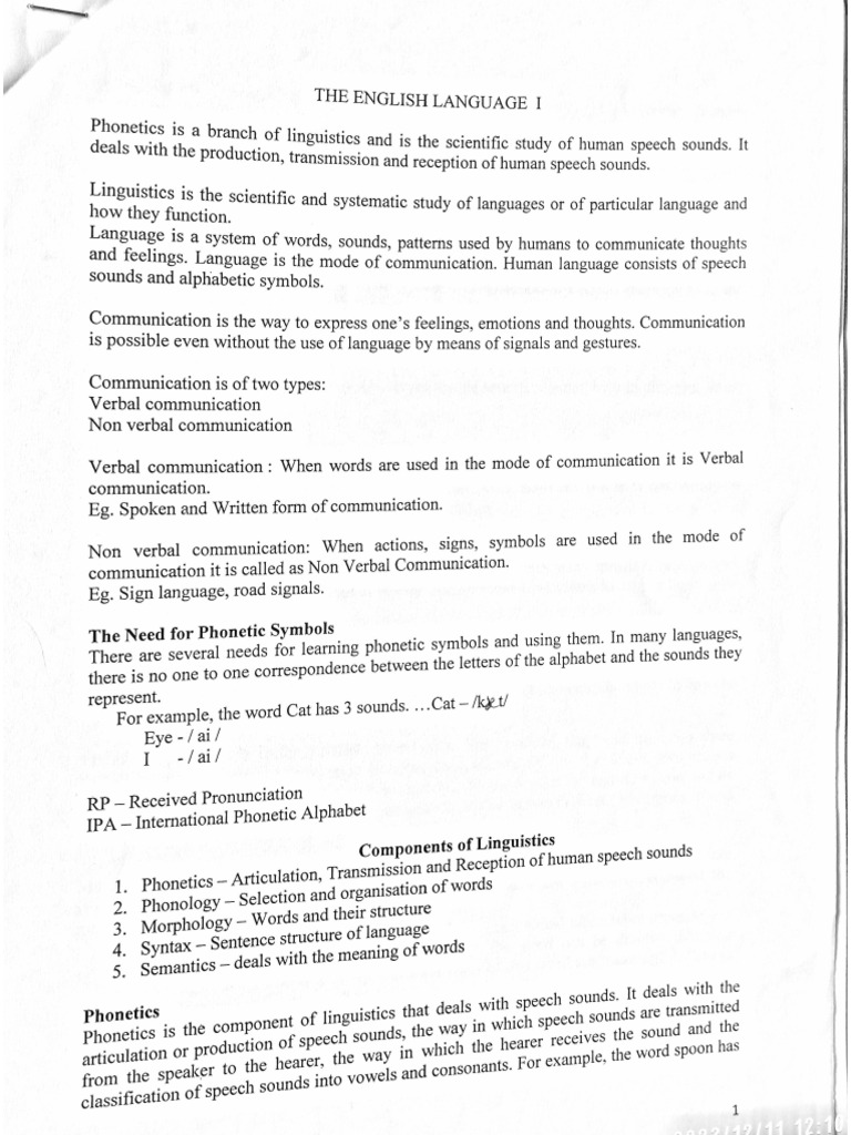 Phonetics | PDF