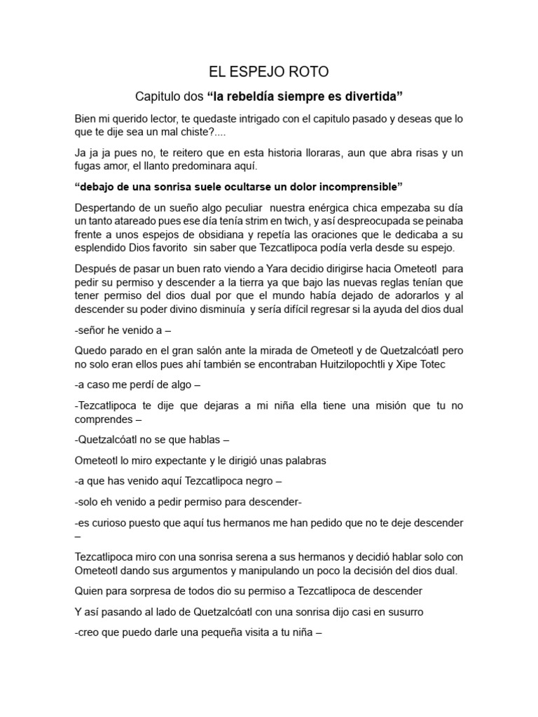 Espejo Roto Cap 2 | PDF