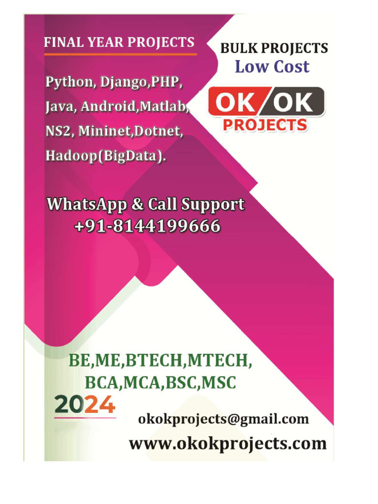 Okok Projects 2023 | PDF | Deep Learning | Internet Of Things