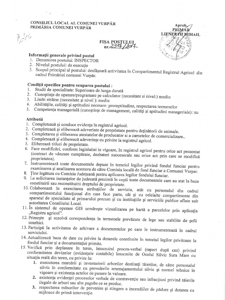 FISA_POST_INSPECTOR_R.A. | PDF