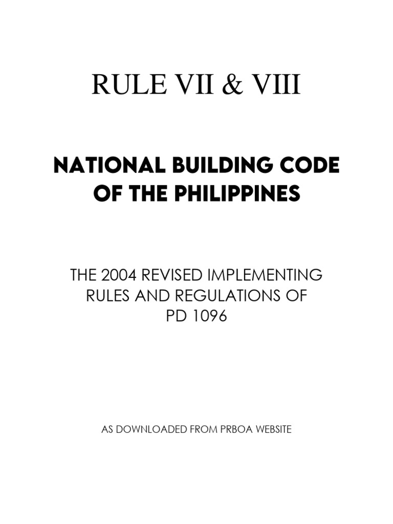 2004 IRR of P.D. 1096: Building Classifications | PDF | Apartment