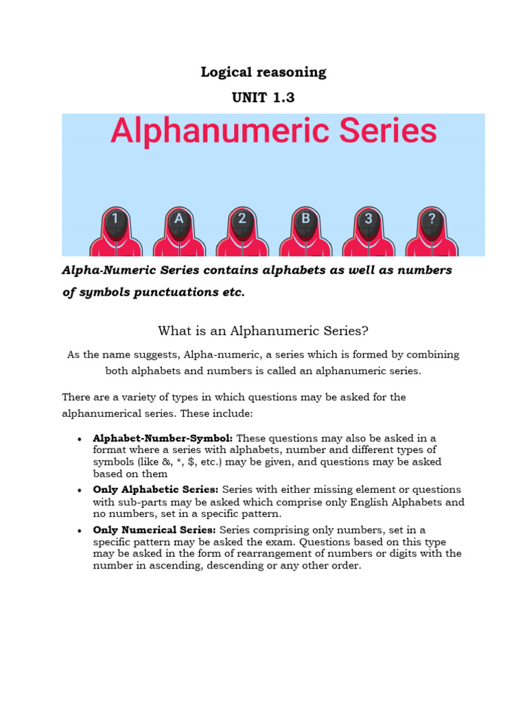 Logical Reasoning 1 3 With Solution Download Free Pdf English