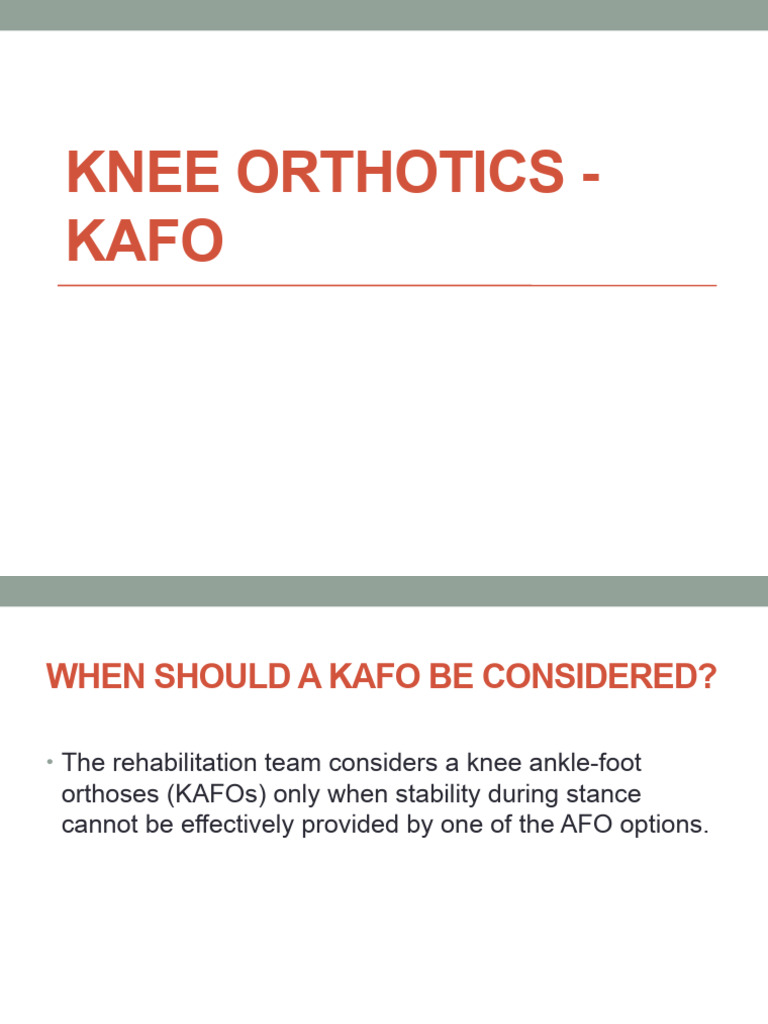 Knee Orthotics Download Free PDF Musculoskeletal System