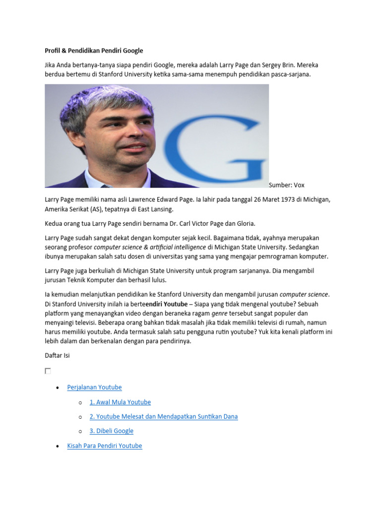 Pendiri Google | PDF