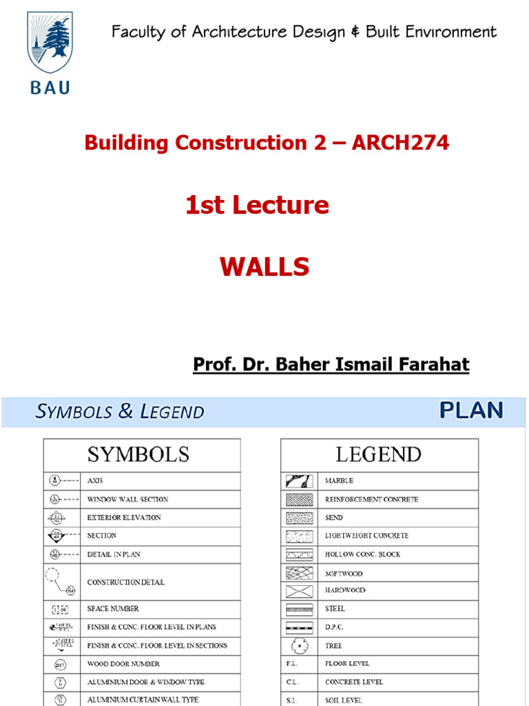 Lec-1 WALLS | PDF