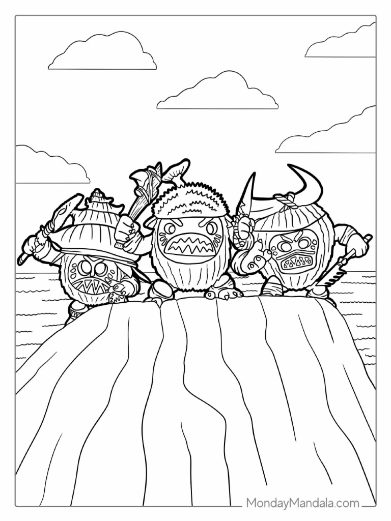 CoconutPirateCharactersFromMoanaToColor PDF