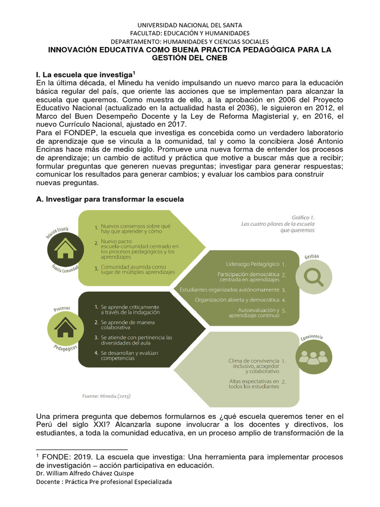 Innovación Educativa en la Gestión Escolar | PDF | Maestros | Enseñando