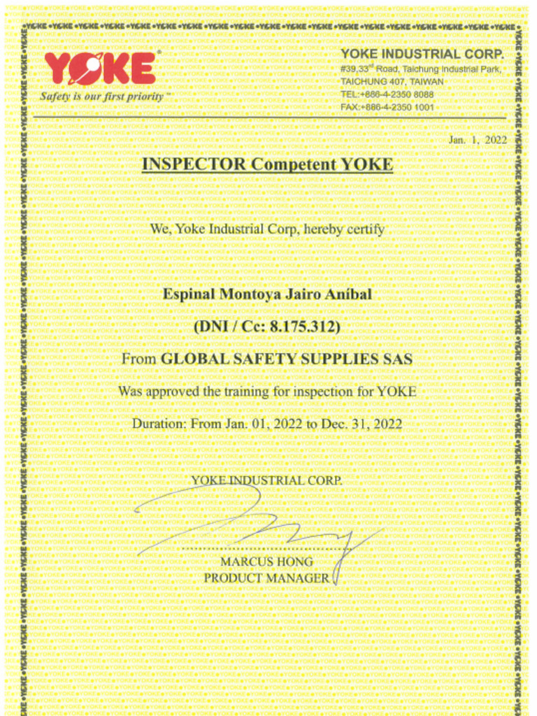 Cert Yoke | PDF