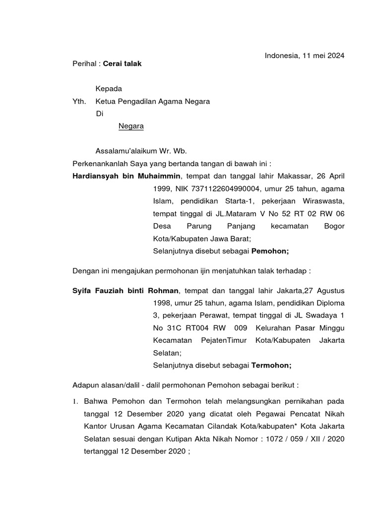 Talak CERAI TALAK | PDF | Ilmu Sosial