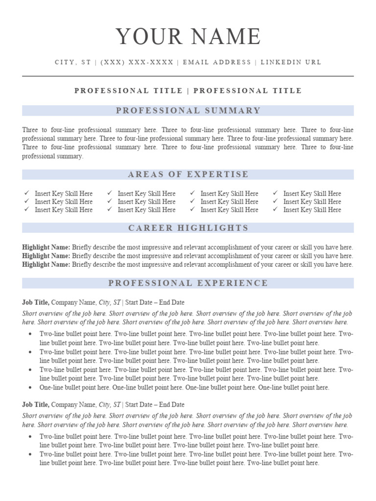 Resume+Template+6 | PDF