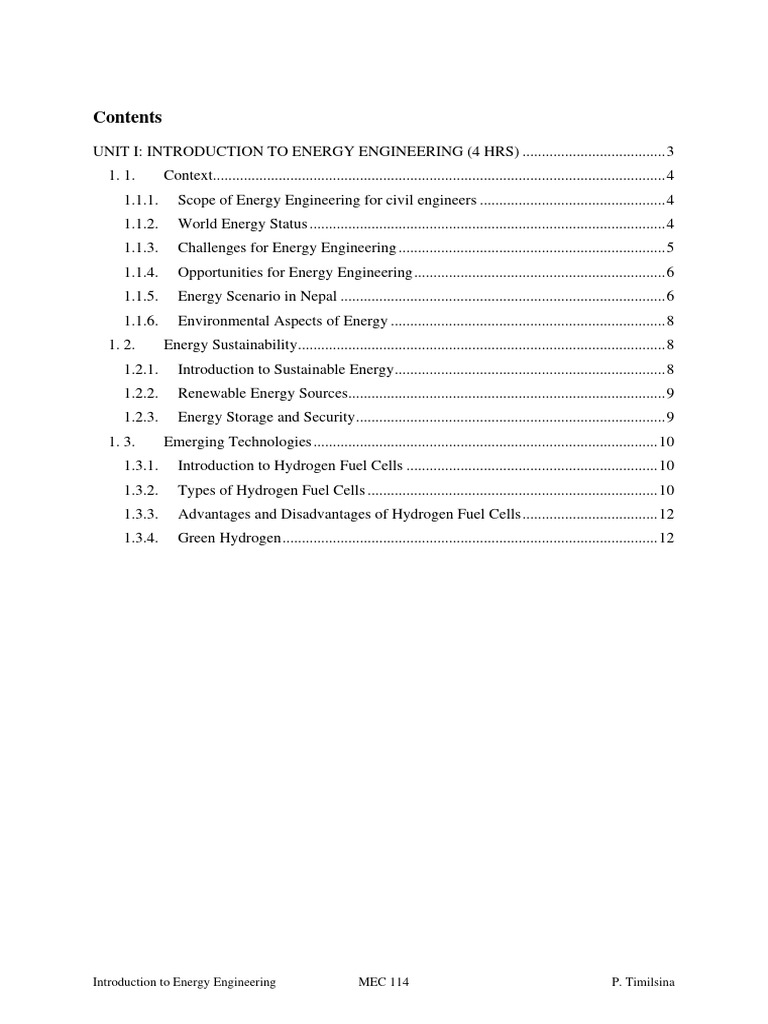 Energy Engineering Overview and Challenges | PDF | Sustainable Energy ...
